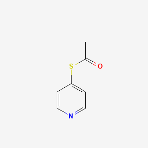 molecular formula C7H7NOS B15397734 S-Pyridin-4-yl ethanethioate CAS No. 36875-66-8