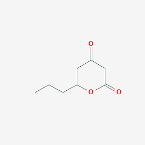 molecular formula C8H12O3 B15397796 6-Propyloxane-2,4-dione CAS No. 89269-61-4