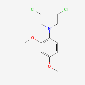 molecular formula C12H17Cl2NO2 B15397922 n,n-Bis(2-chloroethyl)-2,4-dimethoxyaniline CAS No. 6321-91-1