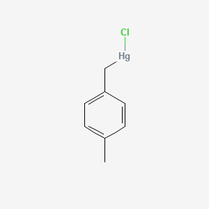 molecular formula C8H9ClHg B15397933 Chloro[(4-methylphenyl)methyl]mercury CAS No. 4158-22-9