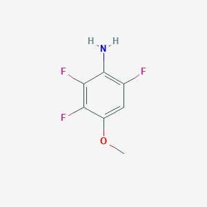 molecular formula C7H6F3NO B15397974 2,3,6-Trifluoro-4-methoxyaniline CAS No. 155020-54-5