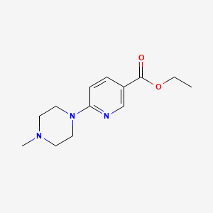 molecular formula C13H19N3O2 B15397982 Ethyl 6-(4-methylpiperazin-1-yl)nicotinate CAS No. 132521-79-0