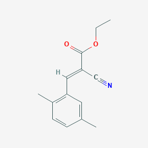molecular formula C14H15NO2 B15397995 ethyl (2E)-2-cyano-3-(2,5-dimethylphenyl)prop-2-enoate CAS No. 1417190-79-4