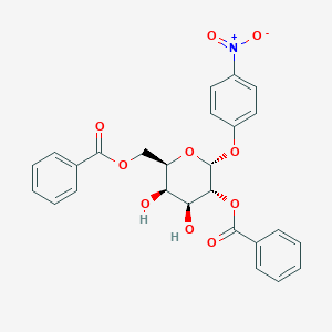 molecular formula C26H23NO10 B015398 4-Nitrophenyl 2,6-di-O-benzoyl-a-D-galactopyranoside CAS No. 135216-30-7
