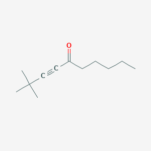 molecular formula C12H20O B15398022 2,2-Dimethyldec-3-YN-5-one CAS No. 89319-66-4