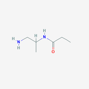 molecular formula C6H14N2O B15398056 N-(1-Aminopropan-2-yl)propionamide CAS No. 17194-09-1