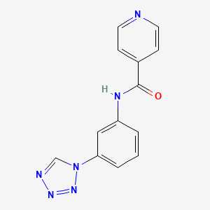 molecular formula C13H10N6O B15398057 N-[3-(tetrazol-1-yl)phenyl]pyridine-4-carboxamide CAS No. 879562-60-4