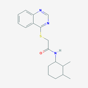 molecular formula C18H23N3OS B15398156 N-(2,3-dimethylcyclohexyl)-2-quinazolin-4-ylsulfanylacetamide CAS No. 1005052-66-3