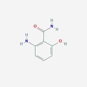 molecular formula C7H8N2O2 B153982 2-Amino-6-hydroxybenzamide CAS No. 136247-88-6