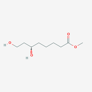molecular formula C9H18O4 B15398278 methyl (6S)-6,8-dihydroxyoctanoate CAS No. 116349-04-3