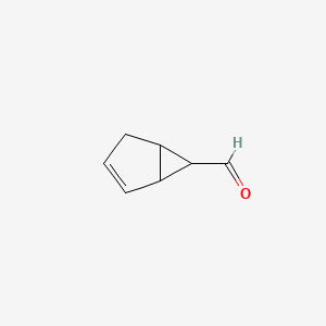 molecular formula C7H8O B15398338 Bicyclo[3.1.0]hex-2-ene-6-carbaldehyde CAS No. 4729-05-9