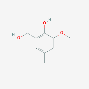 molecular formula C9H12O3 B15398340 Benzenemethanol, 2-hydroxy-3-methoxy-5-methyl- CAS No. 7452-08-6