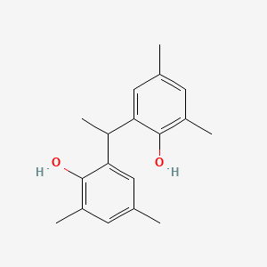 molecular formula C18H22O2 B15398451 Phenol, 2,2'-ethylidenebis[4,6-dimethyl- CAS No. 3772-19-8