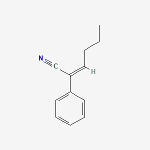 molecular formula C12H13N B15398480 2-Phenyl-hex-2-enenitrile CAS No. 130786-09-3