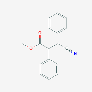 molecular formula C17H15NO2 B15398523 Methyl 3-cyano-2,3-diphenylpropanoate CAS No. 905809-12-3