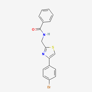 molecular formula C17H13BrN2OS B15398577 N-{[4-(4-bromophenyl)-1,3-thiazol-2-yl]methyl}benzamide CAS No. 910443-04-8