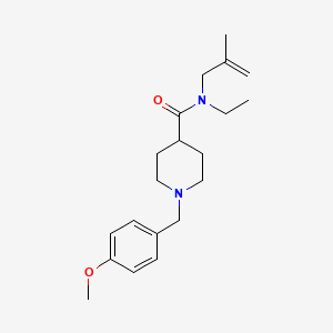 molecular formula C20H30N2O2 B15398652 N-ethyl-1-(4-methoxybenzyl)-N-(2-methylprop-2-en-1-yl)piperidine-4-carboxamide CAS No. 429633-40-9