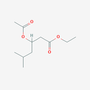 molecular formula C11H20O4 B15398673 Ethyl 3-(acetyloxy)-5-methylhexanoate CAS No. 88953-93-9