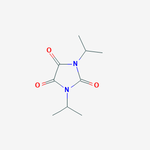 molecular formula C9H14N2O3 B15398682 Imidazolidinetrione, bis(1-methylethyl)- CAS No. 3621-68-9