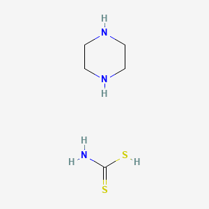 molecular formula C5H13N3S2 B15398757 Piperazine dithiocarbamate CAS No. 3703-84-2