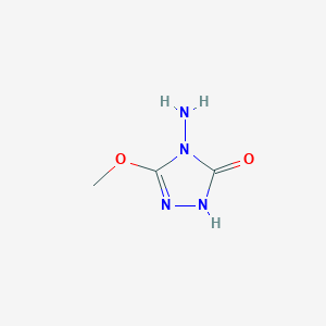 molecular formula C3H6N4O2 B153989 4-amino-3-methoxy-1H-1,2,4-triazol-5-one CAS No. 135301-94-9