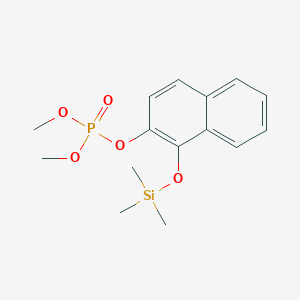 molecular formula C15H21O5PSi B15398993 Dimethyl 1-[(trimethylsilyl)oxy]naphthalen-2-yl phosphate CAS No. 88788-29-8