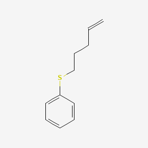 molecular formula C11H14S B15399053 Benzene, (4-pentenylthio)- CAS No. 4285-51-2