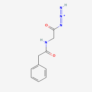 molecular formula C10H11N4O2+ B15399140 Imino-[2-[(2-phenylacetyl)amino]acetyl]imino-azanium CAS No. 40435-12-9