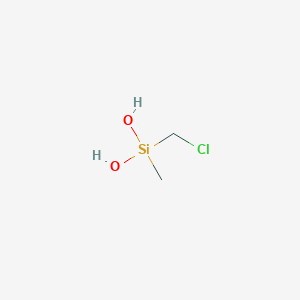 molecular formula C2H7ClO2Si B15399273 (Chloromethyl)(methyl)silanediol CAS No. 3959-16-8
