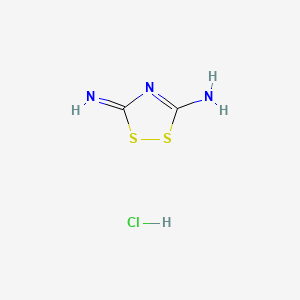 molecular formula C2H4ClN3S2 B15399312 Thiuret hydrochloride CAS No. 28077-65-8