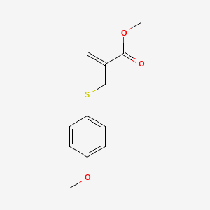 molecular formula C12H14O3S B15399589 Methyl 2-{[(4-methoxyphenyl)sulfanyl]methyl}prop-2-enoate CAS No. 89295-35-2