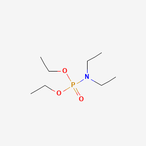 molecular formula C8H20NO3P B15399698 Phosphoramidic acid, N,N-diethyl-, diethyl ester CAS No. 3167-69-9