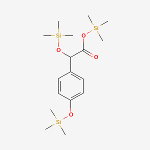 molecular formula C17H32O4Si3 B15399701 Trimethylsilyl [(trimethylsilyl)oxy](4-[(trimethylsilyl)oxy]phenyl)acetate CAS No. 37148-64-4