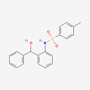 molecular formula C20H19NO3S B15399778 N-[2-[hydroxy(phenyl)methyl]phenyl]-4-methylbenzenesulfonamide CAS No. 340696-10-8