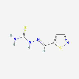 molecular formula C5H6N4S2 B15399850 Isothiazole-5-carboxaldehyde, thiosemicarbazone CAS No. 3683-56-5
