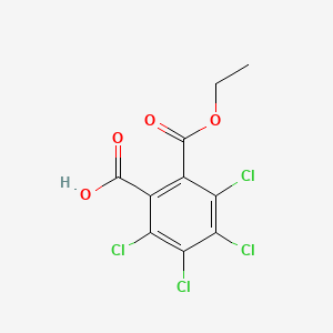 molecular formula C10H6Cl4O4 B15399891 Benzenedicarboxylic acid, tetrachloro-, monoethyl ester CAS No. 110485-60-4