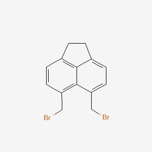 molecular formula C14H12Br2 B15399906 Acenaphthene, 5,6-bis(bromomethyl)- CAS No. 4599-95-5