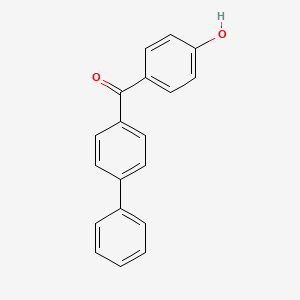 molecular formula C19H14O2 B15400096 Methanone, [1,1'-biphenyl]-4-yl(4-hydroxyphenyl)- CAS No. 3558-83-6