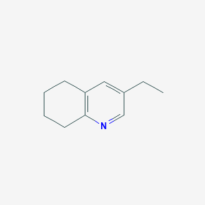 molecular formula C11H15N B15400177 3-Ethyl-5,6,7,8-tetrahydroquinoline CAS No. 28971-02-0
