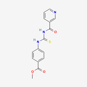 molecular formula C15H13N3O3S B15400227 Methyl 4-(pyridine-3-carbonylcarbamothioylamino)benzoate CAS No. 306766-66-5