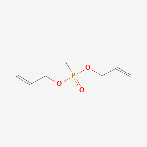 molecular formula C7H13O3P B15400267 Phosphonic acid, methyl-, di-2-propenyl ester CAS No. 3479-32-1