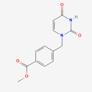 molecular formula C13H12N2O4 B15400273 Methyl 4-[(2,4-dioxopyrimidin-1-yl)methyl]benzoate CAS No. 4113-95-5