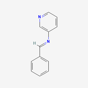 molecular formula C12H10N2 B15400325 N-(Phenylmethylene)-3-pyridinamine CAS No. 32258-83-6