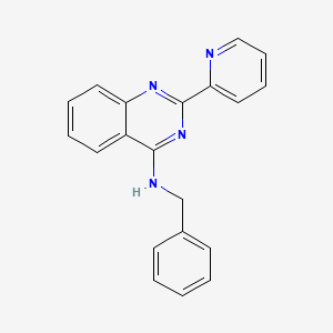 molecular formula C20H16N4 B15400457 N-benzyl-2-pyridin-2-ylquinazolin-4-amine CAS No. 157862-77-6