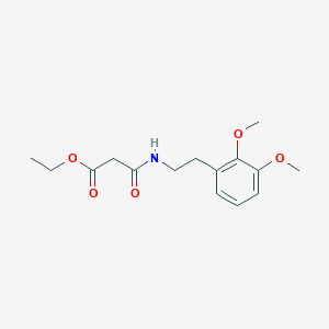 molecular formula C15H21NO5 B15400529 Ethyl 3-{[2-(2,3-dimethoxyphenyl)ethyl]amino}-3-oxopropanoate CAS No. 4041-72-9