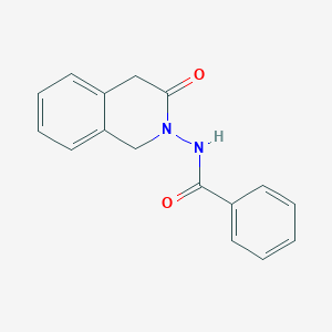 molecular formula C16H14N2O2 B15400611 N-(3-Oxo-1,2,3,4-tetrahydroisoquinolin-2-yl)benzamide CAS No. 39113-15-0