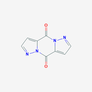 molecular formula C8H4N4O2 B154007 1,6,7,12-tetrazatricyclo[7.3.0.03,7]dodeca-3,5,9,11-tetraene-2,8-dione CAS No. 138813-24-8