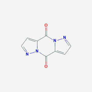 molecular formula C8H4N4O2 B154007 4H,9H-Dipyrazolo[1,5-A:1',5'-D]pyrazine-4,9-dione CAS No. 138813-24-8