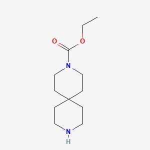 molecular formula C12H22N2O2 B15400712 Ethyl 3,9-diazaspiro[5.5]undecane-3-carboxylate CAS No. 1061755-72-3