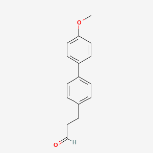 molecular formula C16H16O2 B15400823 [1,1'-Biphenyl]-4-propanal, 4'-methoxy- 